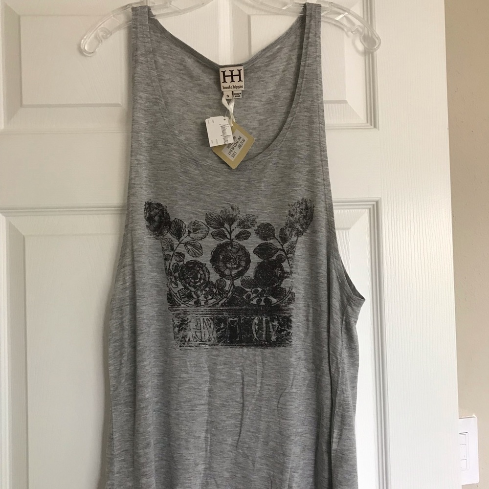 NWT Women’s Haute Hippie Grey Tank Top Size Small